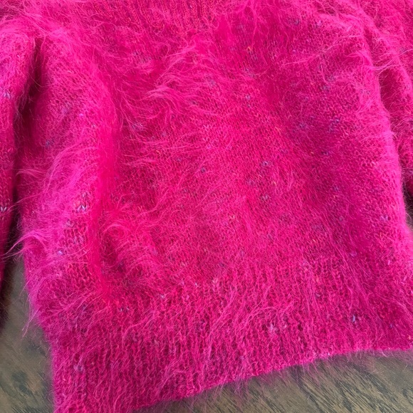 Puella Knitwear Made In England Hand Knit Vintage Puff Sleeve Sweater - Picture 6 of 7